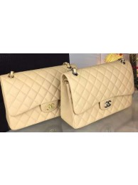 Chanel Classic Flap Bag Original Cannage Patterns A1119 Apricot HY23145Av26