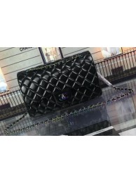 Chanel Classic Flap Bag Original Deerskin Leather A1113 Black HY20536CI68
