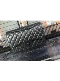 Chanel Classic Flap Bag Original Deerskin Leather A1113 Grey HY2533hI90