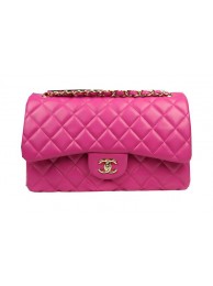 Chanel Classic Flap Bag Rose Original Leather CF1113 Gold HY5983iZ66