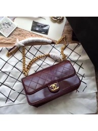 Chanel Classic Flap Bag Sheepskin Leather A33564 Wine HY15772wn15