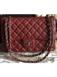 Chanel Classic Flap Bags Original Caviar Leather A1113 Burgundy HY19310lu18