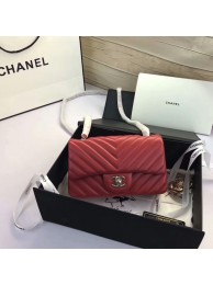 Chanel Classic Flap Bags Red Original Sheepskin Leather 1116 Silver HY21129Oj66