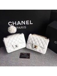 Chanel Classic Flap mini Bag Original Leather A1115 White HY8873pA42