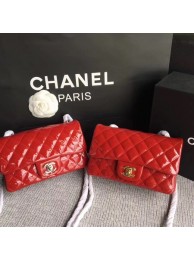 Chanel Classic Flap mini Bag Original Leather A1117 Red HY14105FA31