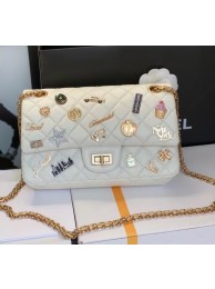 Chanel Classic Flap Shoulder Bag Original Sheepskin leather AS30225 white HY22284mV18