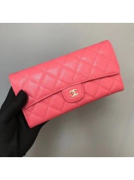 Chanel Classic Flap Wallet A31506 rose Gold-Tone Metal HY3008vX95