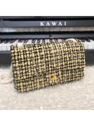 Chanel CLASSIC HANDBAG A01112 green& gold HY1084oK58