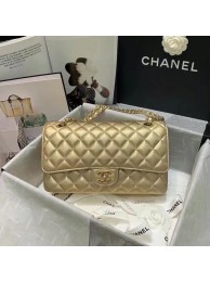 chanel classic handbag Lambskin & gold Metal A01112 gold HY21152bW68