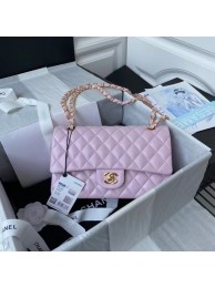 chanel classic handbag Lambskin & gold Metal A01112 pink HY5314VI95