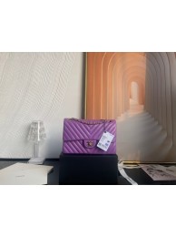 Chanel classic handbag Lambskin & gold Metal V01112 purple HY26786HW50