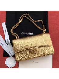 Chanel Classic Handbag Original Alligator & Gold-Tone Metal A01112 gold HY26190nB26