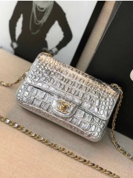 Chanel Classic Handbag Original silver & Gold-Tone Metal A01116 silver HY8390Jz48