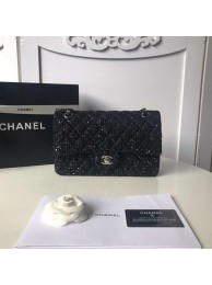 Chanel classic handbag Tweed Braid & Silver-Tone Metal A01112-2 HY26070lU52