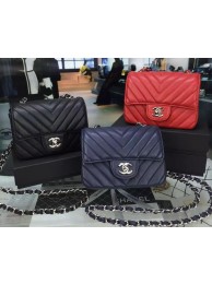 Chanel Classic MINI Flap Bag Chevron Caviar Leather V8171 HY22479Kf26