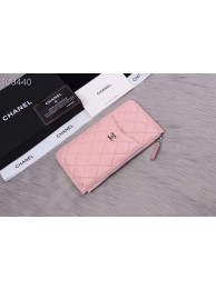 Chanel classic pouch Grained Calfskin& silver-Tone Metal A84402 pink HY23078fc78