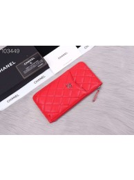 Chanel classic pouch Grained Calfskin& silver-Tone Metal A84402 red HY2156uT54