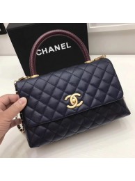 Chanel Classic Red Top Handle Bag Royal Original Leather A92991 Gold HY24213lq41