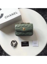 Chanel Classic Shoulder Bag Original Sheepskin Leather A57029 Green HY8716Va47