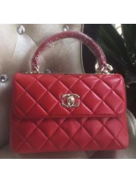 Chanel Classic Top Flap Bag Original Sheepskin Leather A92236 Red HY13629fj51