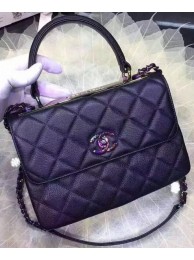 Chanel Classic Top Flap Bag Sheepskin Leather A92236 Black HY24549sp14