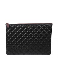 Chanel Clutch Bag Black Original Sheepskin A69254 A69253 A69252 Gold HY12734Oj66