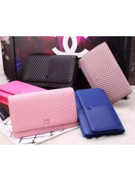 Chanel Clutch Chevron Sheepskin Leather A50048 HY13425Zr53