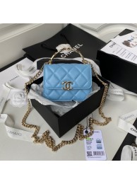 Chanel CLUTCH WITH CHAIN AP2758 blue HY18359bm74