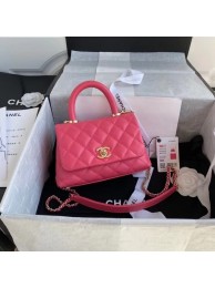 Chanel coco mini flap bag with top handle AS2215 rose HY19468lq41