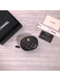 Chanel Coin Purse Lambskin & Gold-Tone Metal A68995 black HY23182EC68