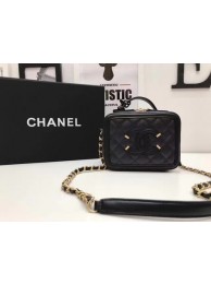 Chanel Cosmetic Bag Original Cannage Pattern A93341 Black HY4114Is79