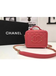 Chanel Cosmetic Bag Original Cannage Pattern A93341 Red HY9765nB26