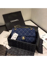 CHANEL Denim flap bag AS1328 blue HY13167Ym74