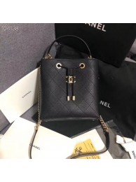 Chanel drawstring bag AS0310 black HY26528dN21