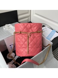 Chanel Drawstring Bag & Gold Metal AS3117 pink HY24262np57