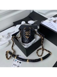 Chanel Drawstring Bag Lambskin & Gold Metal AP2330 black HY16296zd34