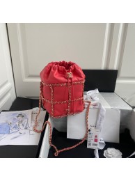 Chanel Drawstring Bag Lambskin & Gold Metal AS2314 AS2313 Red HY5133SS41