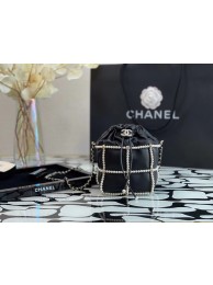 Chanel drawstring bag Lambskin & Gold Metal AS2388 black HY11616DO87