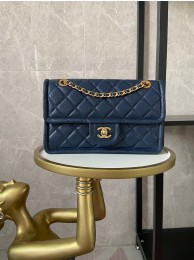 Chanel flap bag Grained Calfskin AS2357 Royal Blue HY25575KX51
