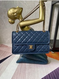 Chanel flap bag Grained Calfskin AS2358 Royal Blue HY26594Oq54