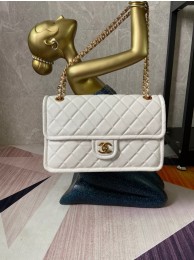Chanel flap bag Grained Calfskin AS2358 white HY5236ED90