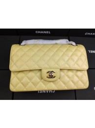 chanel flap bag Iridescent Grained Calfskin&Gold-Tone AS1112 yellow HY7561JD63