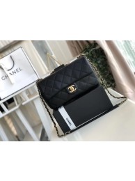 Chanel flap bag Lambskin & Gold Metal AS1358 black HY17440Zr53