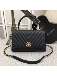 Chanel Flap Bag with Top Handle 36620 black HY8200nU55