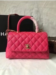 Chanel flap bag with top handle A92990 Rose HY7891Gp37