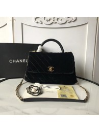 Chanel flap bag with top handle A92991 black HY6570Sy67