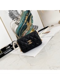 Chanel flap coin purse with chain 81085 black HY21486pB23