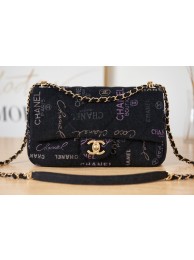 Chanel Flap denim Shoulder Bag AS3135 black HY21859Oj66
