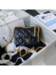 Chanel Flap Lambskin mini Shoulder Bag AS3113 black HY12154bm74