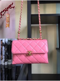 Chanel Flap Lambskin Shoulder Bag AS3011 pink HY24548AM45